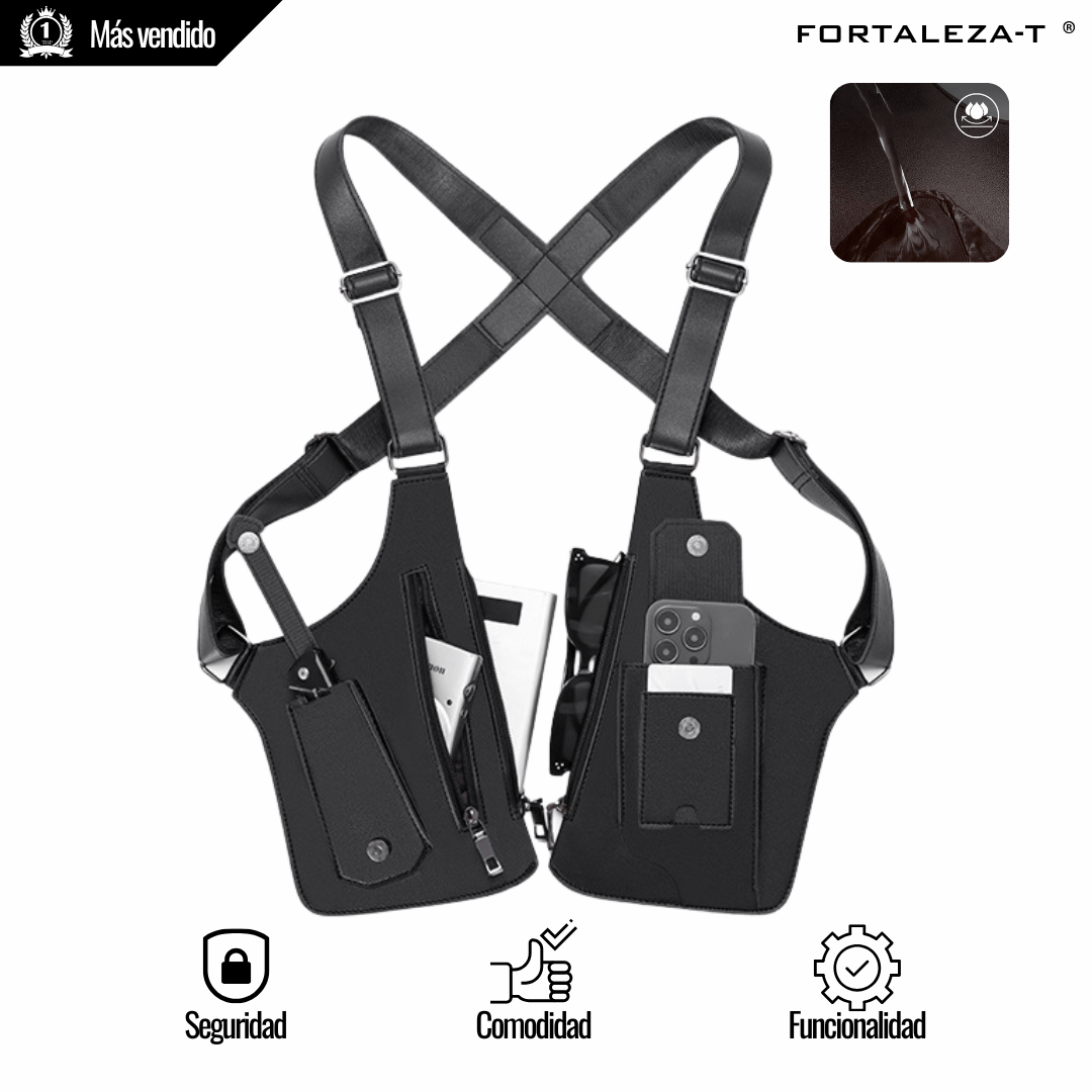 Bolso táctico antirrobo con múltiples bolsillos
