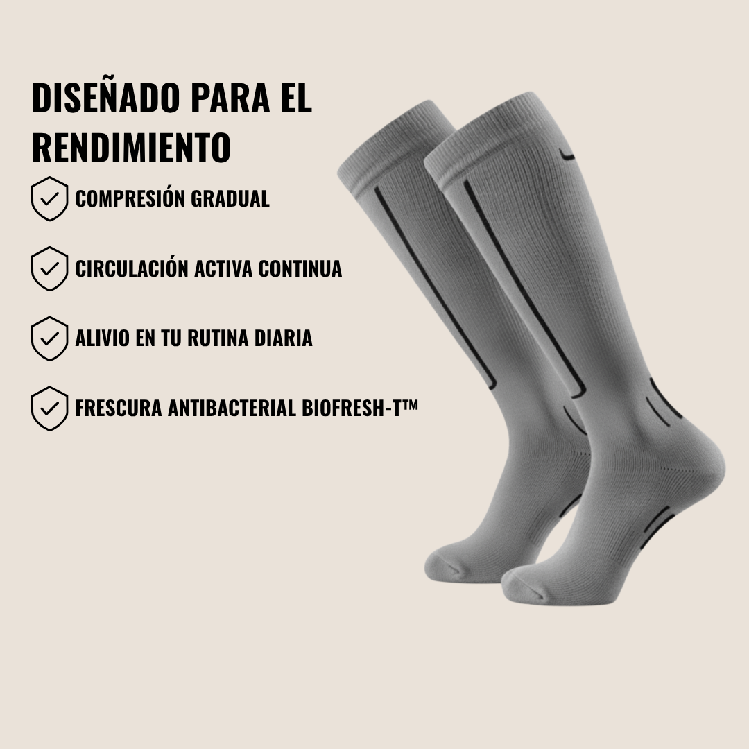 Calcetín Compresión  Graduada Antibacterial