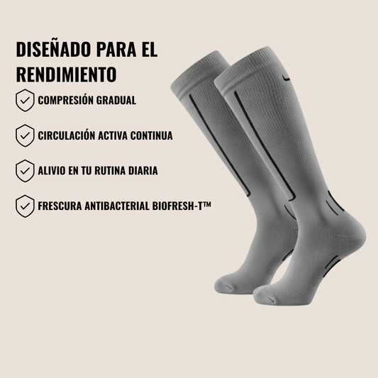 Calcetín Compresión  Graduada Antibacterial