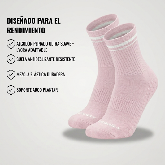Calcetín Vivamove™ -  Grip Antideslizante Reforzado - Agodón/Lycra