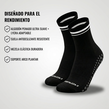 Calcetín PrimeMove™ - Grip Antideslizante Reforzado - Algodón/Lycra