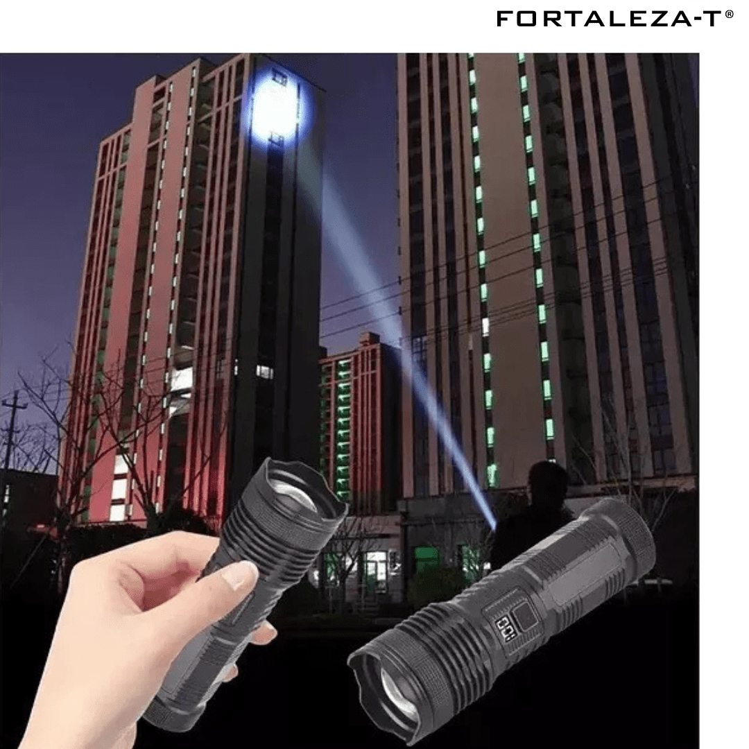 Linterna LED táctica recargable USB
