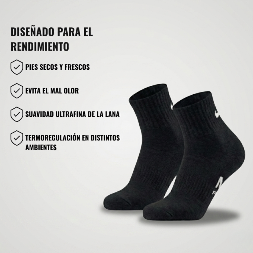 Calcetín Merino Termoregulador - Corto Ankle