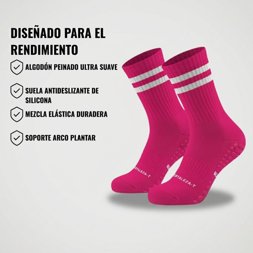 Calcetín Vivamove™ -  Grip Antideslizante Silicona - Agodón Peinado